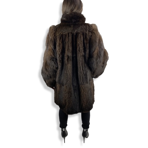 ❌SOLD❌1950’s BENIOFF’S balloon sleeves marten fur coat - Picture 4 of 8